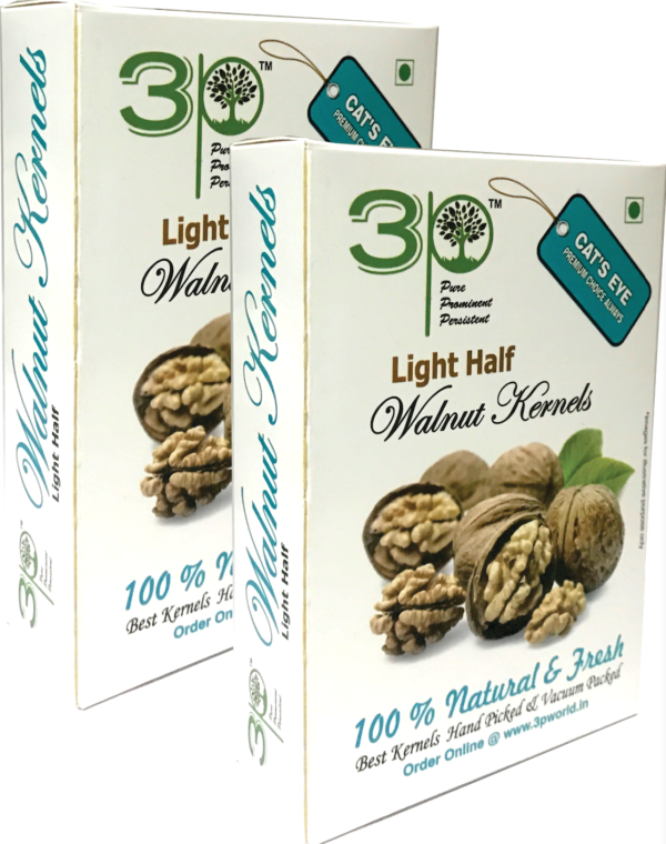 3P Light Half Kashmiri Walnut Kernels
